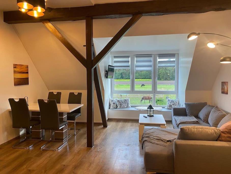 Wunderschoene Ferienwohnung Auf Dem Bauernhof Greven Exterior photo